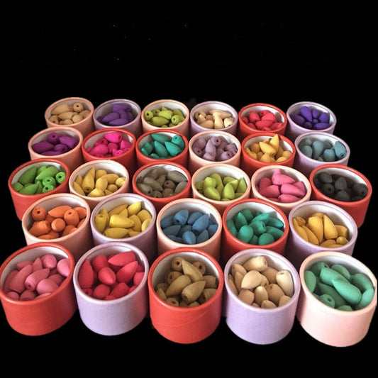 25 Pcs Backflow Incense Cones - Bullet Head for Emotion Regulation