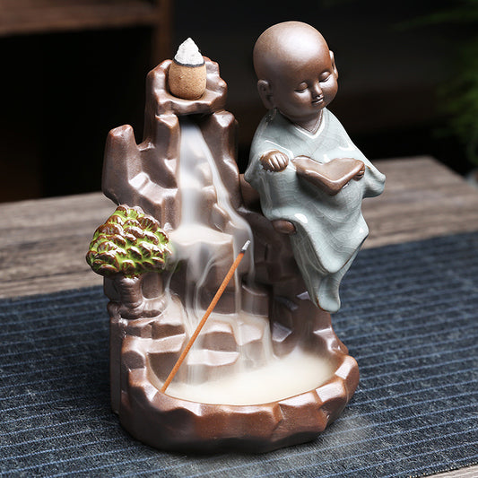 Antique Ceramic Backflow Incense Burner - Zen Crafts